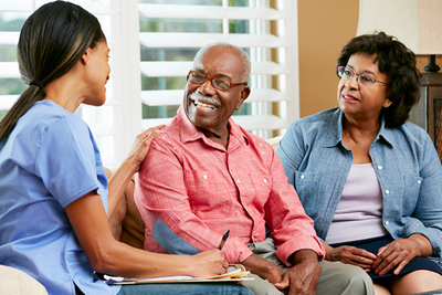 Home caregiver supporting elderly at home - Felo Home Care
