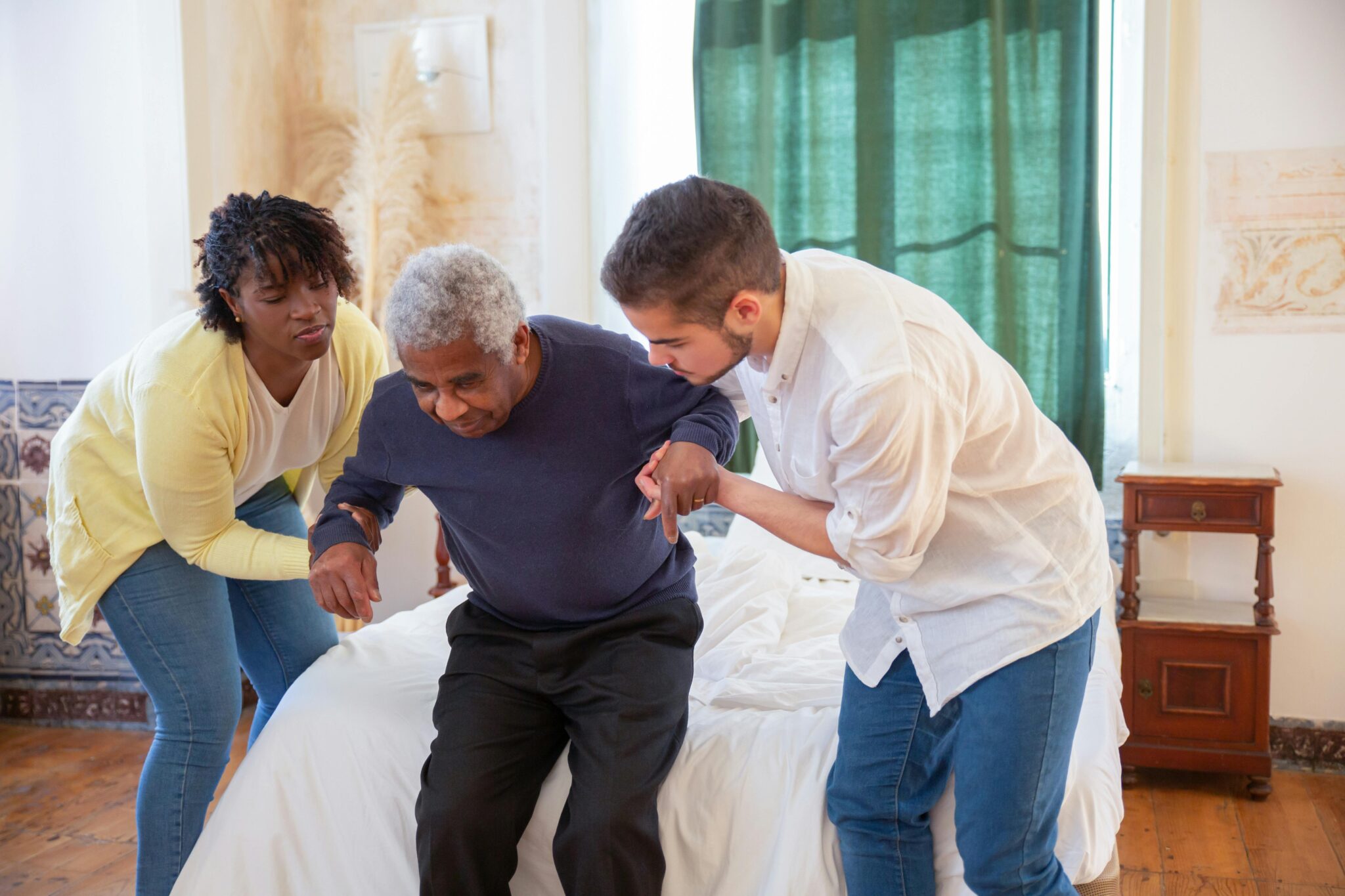 Caregiver helping senior with daily personal care - Personal Care at Felo Home Care Services in Canada